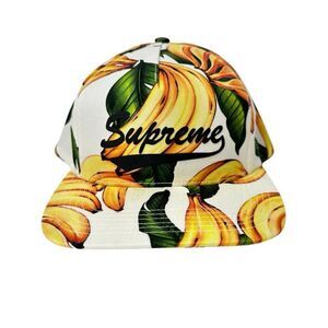 Supreme Banana 5-panel Cap Hat White SS16